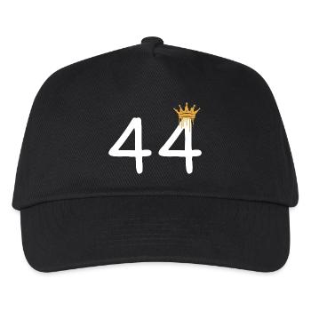 Artistic number crown 44 print for trendy looks - Kids’ Baseball Cap - black - Front