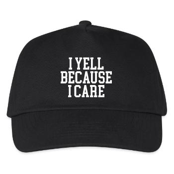 Ich schreie, weil es mir wichtig ist - Kinder Basecap - Schwarz - Vorne