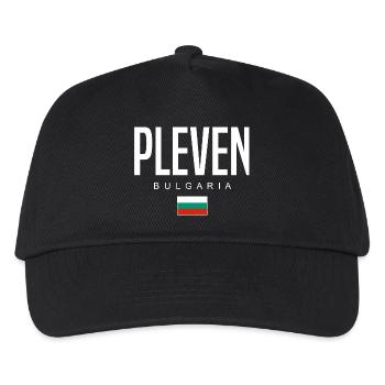 Pleven Bulgaria - Kids’ Baseball Cap - black - Front