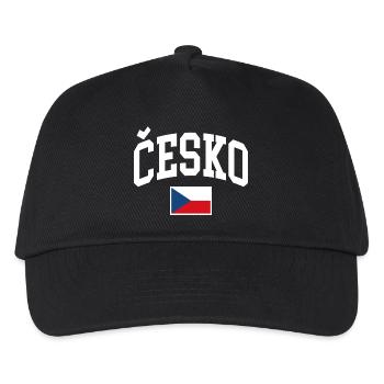 Czech Republic Flag - Kids’ Baseball Cap - black - Front