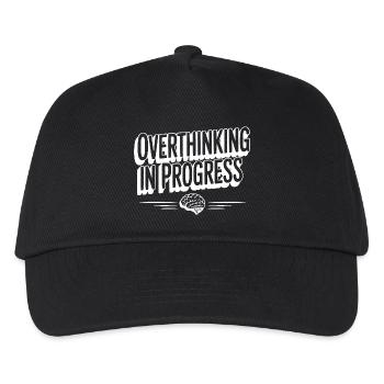 Overthinking in Progress - Kids’ Baseball Cap - black - Front
