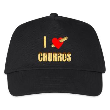 Ich Liebe Churros - Kinder Basecap - Schwarz - Vorne