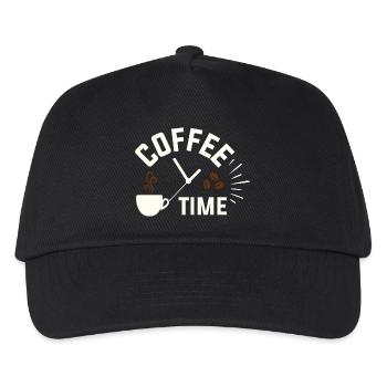 coffee time - Kids’ Baseball Cap - black - Front