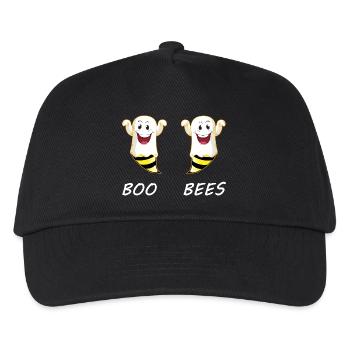 Buh-Bienen Halloween-Paar - Kinder Basecap - Schwarz - Vorne
