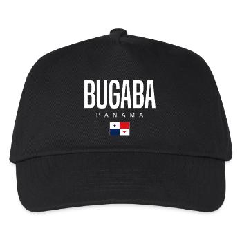 Bugaba Panama Panamaer - Kinder Basecap - Schwarz - Vorne