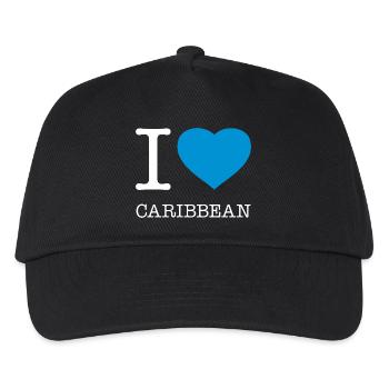 I love Caribbean Karibik - Kids’ Baseball Cap - black - Front