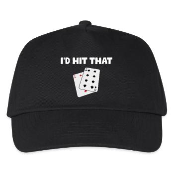 I'd hit that Casino Gambling Funny Player - Kids’ Baseball Cap - black - Front