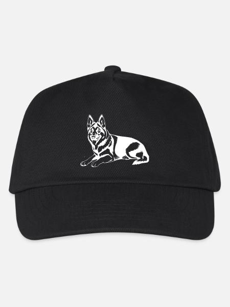 Schäferhund - Kinder Basecap - Schwarz