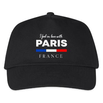 Je suis tombée amoureuse de Paris – France Design - Casquette de baseball Enfant - noir - Devant