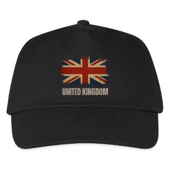 Flag of the United Kingdom, British heritage - Kids’ Baseball Cap - black - Front