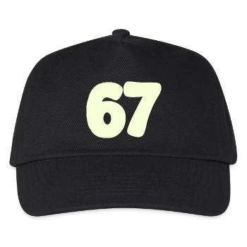 67 - Kinder Basecap - Schwarz - Vorne