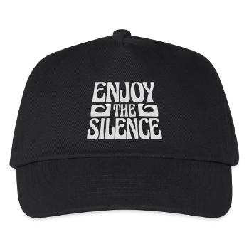Enjoy The Silence Saying Calm Silence Introvert - Kids’ Baseball Cap - black - Front