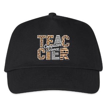 Computer Science Teacher Animal Pattern Style - Kids’ Baseball Cap - black - Front