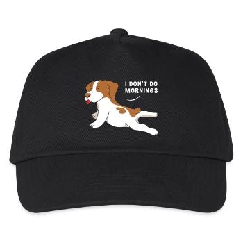 Late risers Monday morning morning grouches - Kids’ Baseball Cap - black - Front