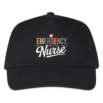 Emergency Nurse Emergency Design - Kids’ Baseball Cap - black - Front