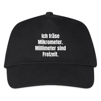 Micrometer Leisure Saying - Kids’ Baseball Cap - black - Front