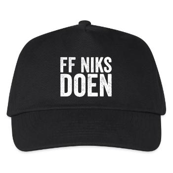 FF macht nichts – eine wunderbare Ruhe - Kinder Basecap - Schwarz - Vorne