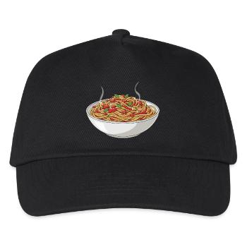 Spaghetti Dampftraum - Kinder Basecap - Schwarz - Vorne