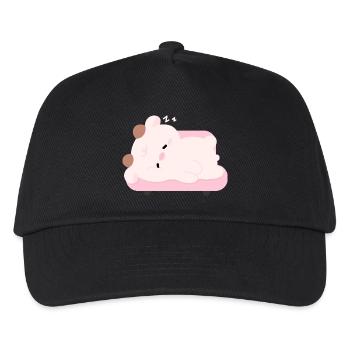 Müde Kuh - Kinder Basecap - Schwarz - Vorne