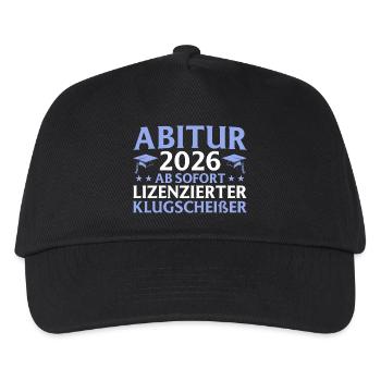 Abitur passed in 2026 Passed final exam - Kids’ Baseball Cap - black - Front