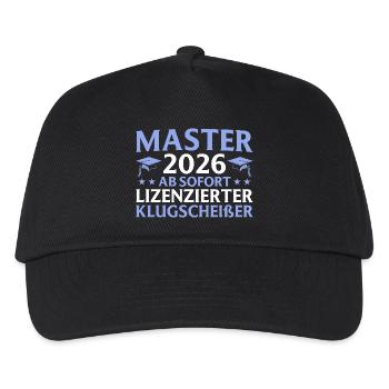 Studies Completed 2026 Master's Degree Gift - Kids’ Baseball Cap - black - Front
