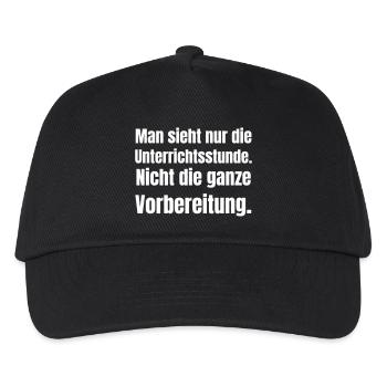 Only the lesson, not preparation - Kids’ Baseball Cap - black - Front