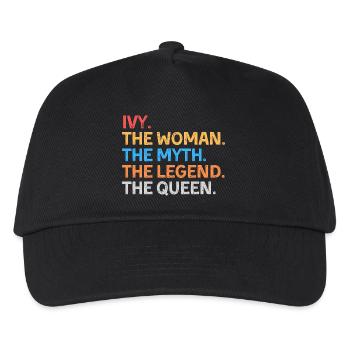 Ivy, die Frau, der Mythos, die Legende, die Königin, - Kinder Basecap - Schwarz - Vorne