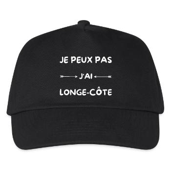 Sport Sea Longe-Côte Je Peux Pas J'Ai Longe Côt - Casquette de baseball Enfant - noir - Devant