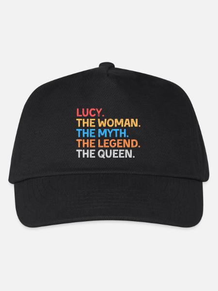Lucy Die Frau Der Mythos Die Legende Die Königin - Kinder Basecap - Schwarz