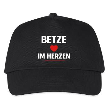 Betze im Herzen – Kaiserslautern Fan Shirt - Kinder Basecap - Schwarz - Vorne
