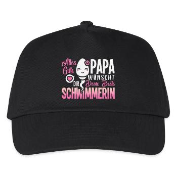Tout le meilleur papa vous souhaite votre meilleur nageur - Casquette de baseball Enfant - noir - Devant