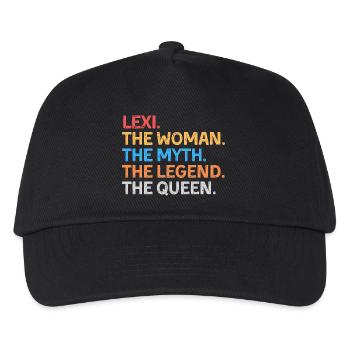 Lexi The Woman The Myth The Legend The Queen - Kids’ Baseball Cap - black - Front