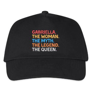 Gabriella Der Mythos Die Legende Die Königin - Kinder Basecap - Schwarz - Vorne