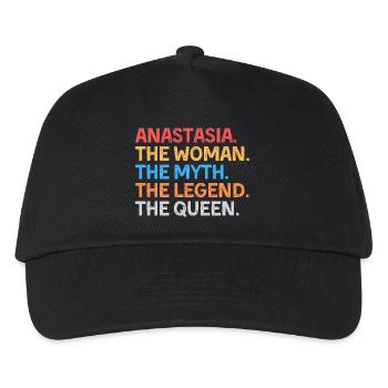 Anastasia The Woman The Myth The Legend The Queen - Kids’ Baseball Cap - black - Front