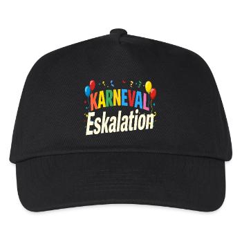 Karneval Eskalation - Kinder Basecap - Schwarz - Vorne