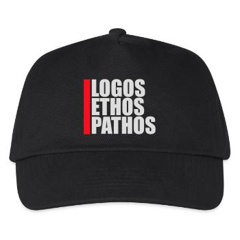 Logos Ethos Pathos Rhetoric Philosophy Student - Kids’ Baseball Cap - black - Front