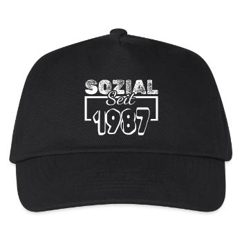 Social 1987 - Kids’ Baseball Cap - black - Front
