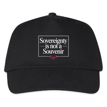 Protestation politique pour la souveraineté du Groenland c - Casquette de baseball Enfant - noir - Devant
