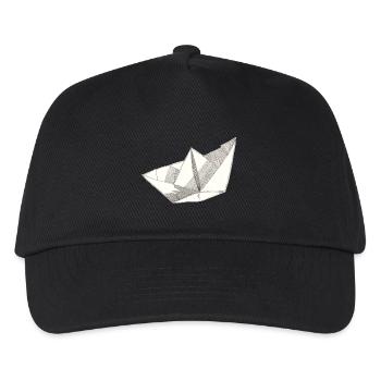 Paper Ship - Kids’ Baseball Cap - black - Front