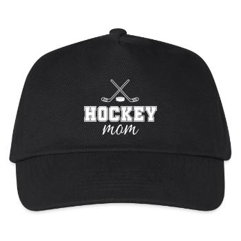 Hockey Mama | Hockey Mom - Kinder Basecap - Schwarz - Vorne