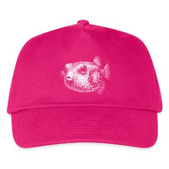 Kugelfisch - Kinder Basecap - Fuchsia - Vorne