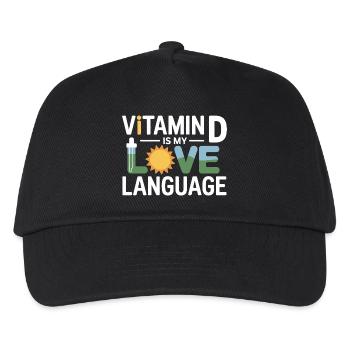 Naturopath Vitamin D Love Language Professional  - Kids’ Baseball Cap - black - Front