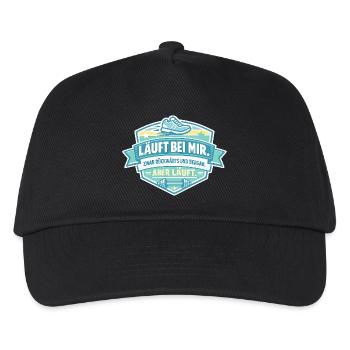 Runs backwards for me - Kids’ Baseball Cap - black - Front
