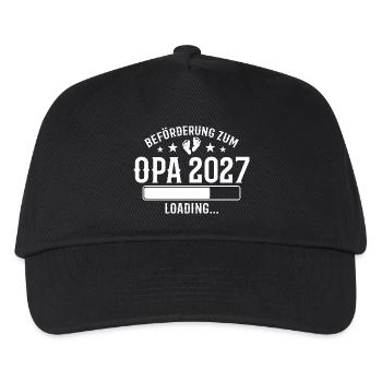 Grandpa-to-be 2027 Pregnancy Announcement - Kids’ Baseball Cap - black - Front