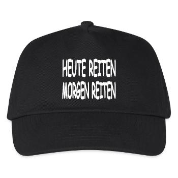 Reiten - Kinder Basecap - Schwarz - Vorne