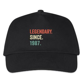 legendary since 1987 - Casquette de baseball Enfant - noir - Devant