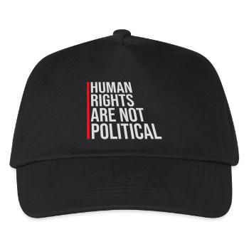 Les droits de l’homme ne sont pas politiques Logo Menschenrechte - Casquette de baseball Enfant - noir - Devant