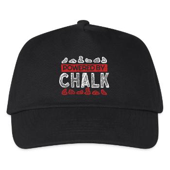 Indoor Klettern Indoorklettern Powered By Chalk - Kinder Basecap - Schwarz - Vorne