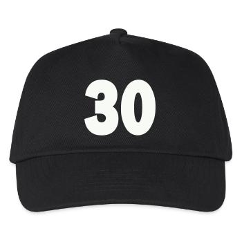 30- - Kids’ Baseball Cap - black - Front