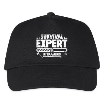 Bushcraft Survival Expert in Training - Kids’ Baseball Cap - black - Front